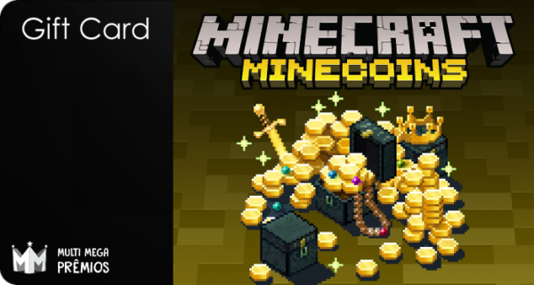 Cartão Presente Minecraft Minecoins - Cadê Meu Jogo